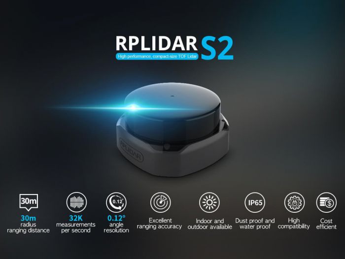 SLAMTEC RPLIDAR S2L S2 LiDAR Laser Sensor Jarak IP65, 57% OFF