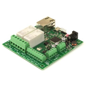 Programmable Ethernet Module with 2 Relays, 4 I/O, 2 Inputs and RS485 dS2242 Antratek Electronics