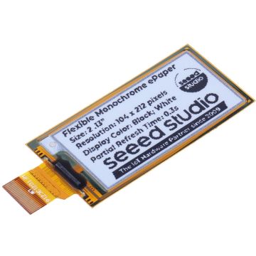 2.13" Flexible Monochrome eInk / ePaper Display 104990847 Antratek Electronics